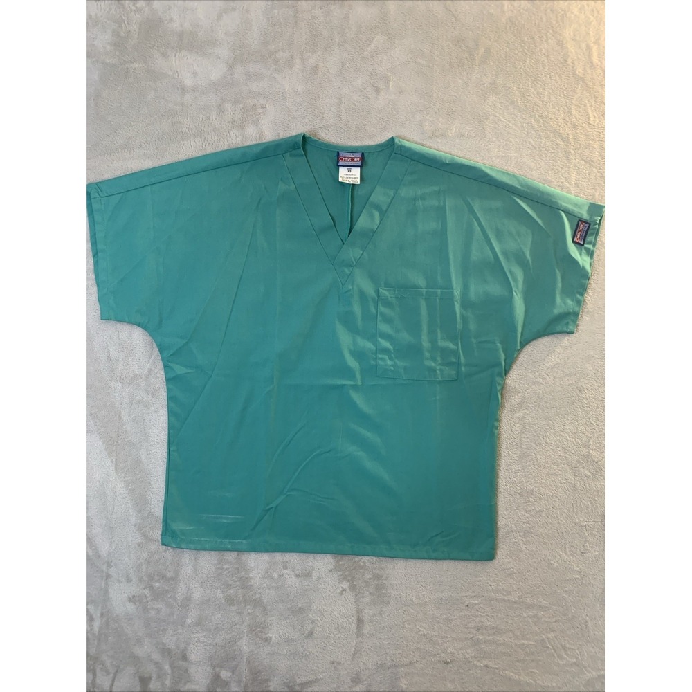 Cherokee Authentic Workwear New Scrub Top Mens Surgical Green S 1 Pocket V Neck